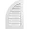 Ekena Millwork Quarter Round Top Left Surface Mount PVC Gable Vent w/ 3-1/2"W x 1"P Standard Frame, 20"W x 32"H GVPQL20X3201SN - alternate 1